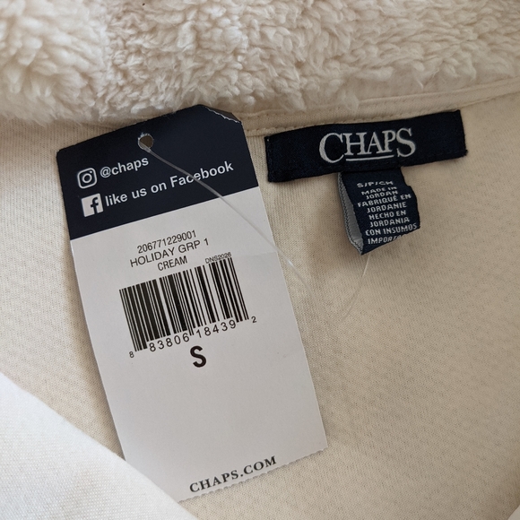 Chaps Sherpa Fleece Half Zip - Picture 2 of 2